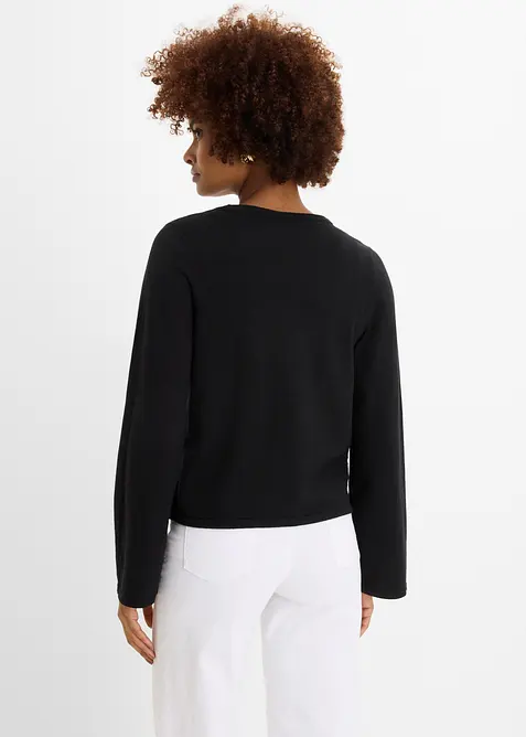 Feinstrickjacke aus Baumwoll-Mix, bonprix