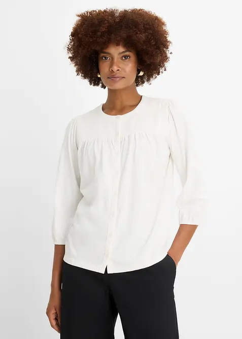 Shirtbluse aus reiner Bio-Baumwolle, bonprix