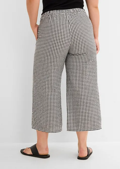 Seersucker-Schlupfhose aus reiner Baumwolle, bonprix