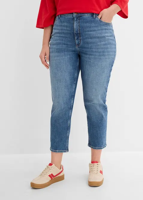 Slim-Fit-Jeans High Waist cropped, bonprix