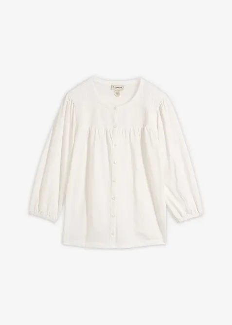 Shirtbluse aus reiner Bio-Baumwolle, bonprix