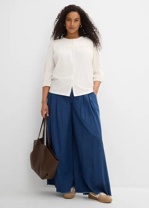 Shirtbluse aus reiner Bio-Baumwolle, bonprix