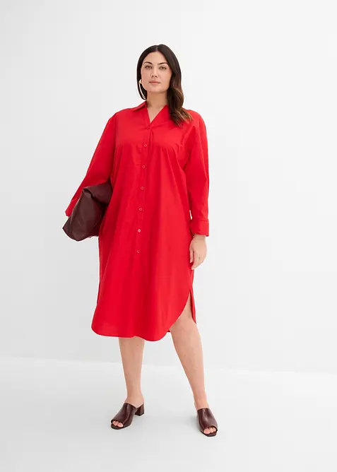 Hemdblusenkleid aus Baumwolle, bonprix