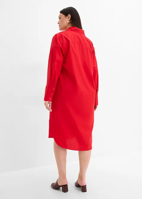 Hemdblusenkleid aus Baumwolle, bonprix