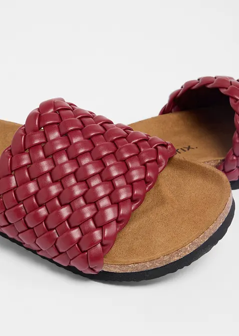 Mules tress&eacute;es, bonprix