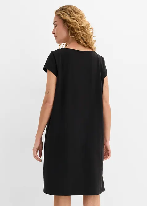 Shirtkleid aus elastischem Baumwoll-Mix, bonprix