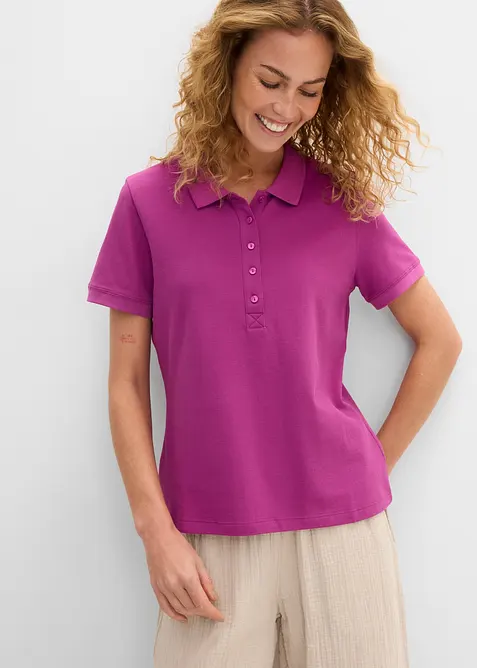 Piqu&eacute;-Poloshirt aus reiner Bio-Baumwolle, bonprix