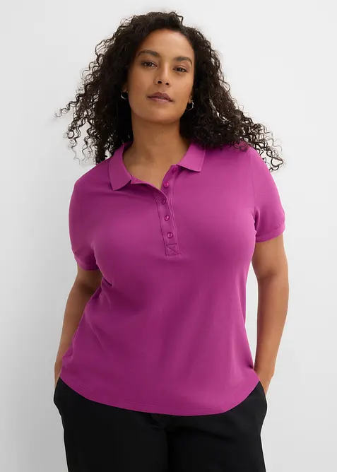 Piqu&eacute;-Poloshirt aus reiner Bio-Baumwolle, bonprix