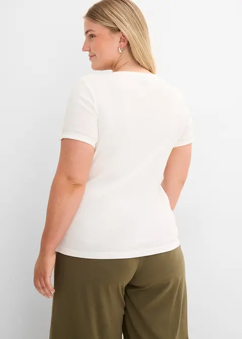 Henleyshirt aus reiner Bio-Baumwolle, bonprix