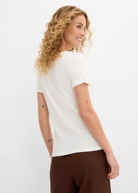 Henleyshirt aus reiner Bio-Baumwolle, bonprix