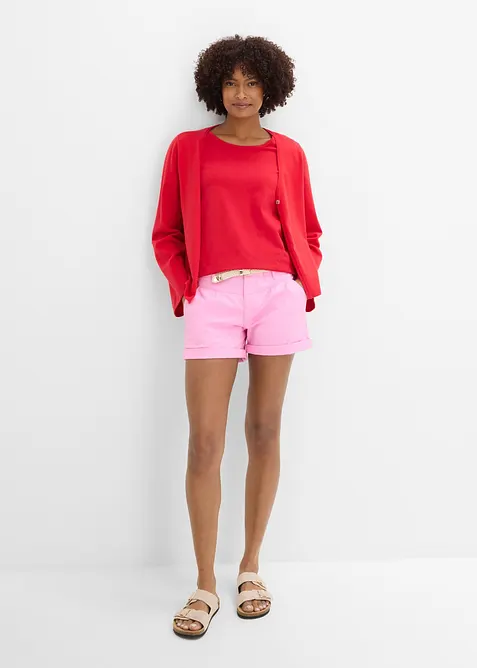 T-Shirt mit tiefem R&uuml;ckenausschnitt (2er Pack), bonprix