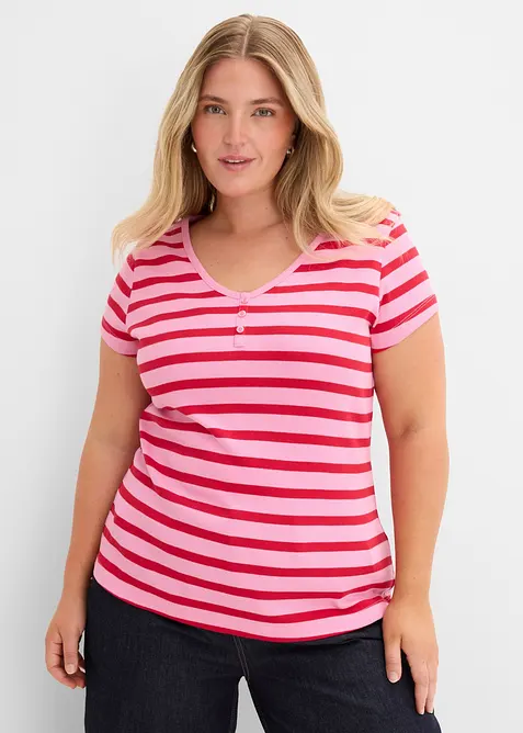Lot de 2 T-shirts 100% coton, bonprix