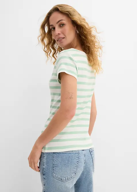 T-Shirt aus reiner Bio-Baumwolle (2er Pack), bonprix
