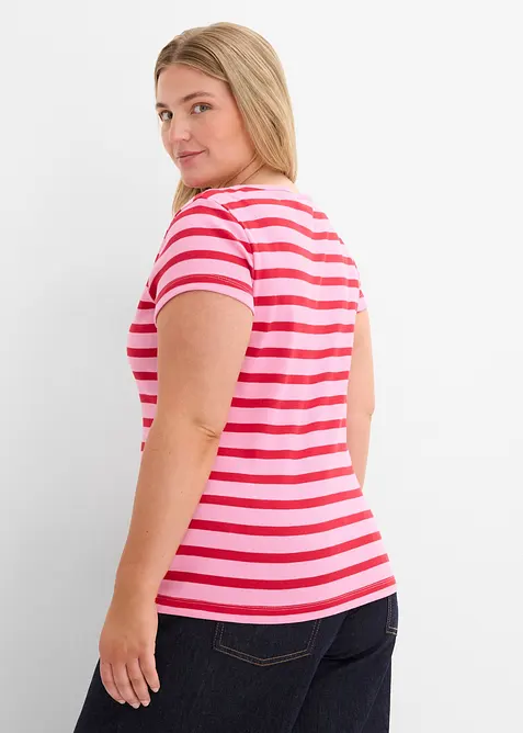 Lot de 2 T-shirts 100% coton, bonprix
