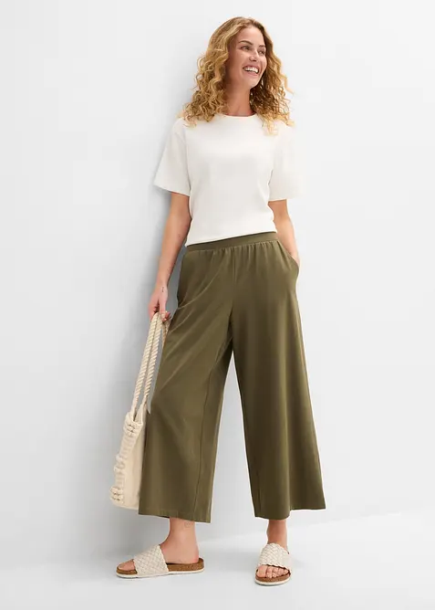 7/8-Hose aus Bio-Baumwolle mit Stretch, bonprix
