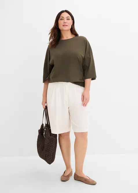 T-shirt oversize en coton extensible, bonprix