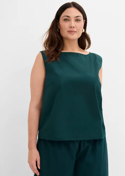 Top sans manches 100% coton, bonprix
