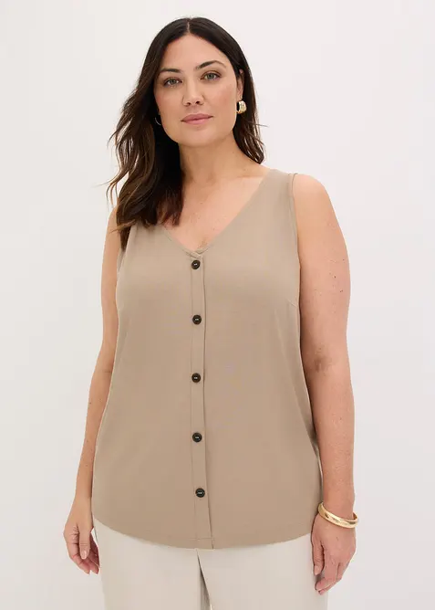 Top boutonn&eacute;, bonprix