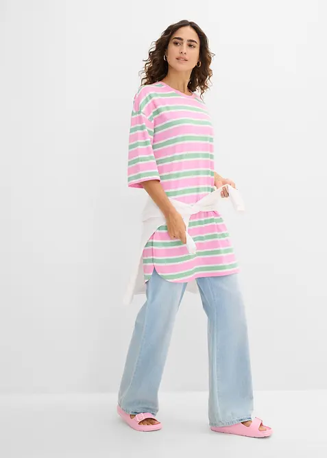 Oversize-Longshirt aus reiner Bio-Baumwolle, bonprix