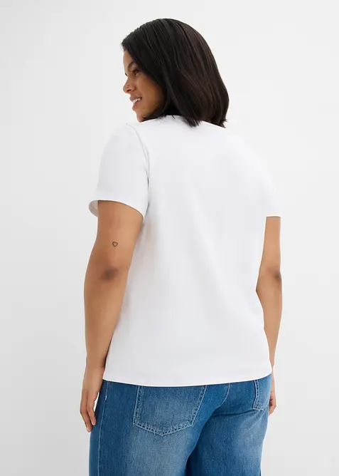 T-shirt en coton extensible, bonprix