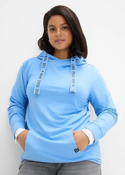 Sweat &agrave; capuche doux, bonprix