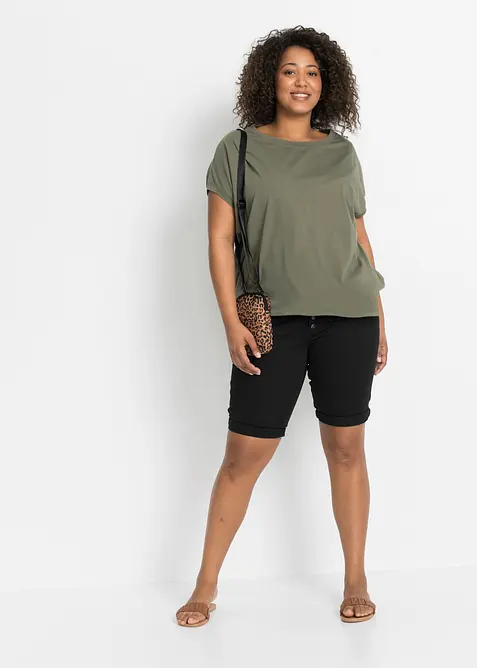 T-shirt long 100% coton, bonprix