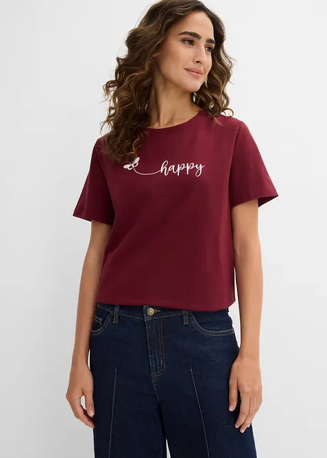 T-Shirt aus reiner Baumwolle, bonprix