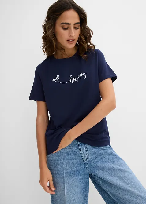 T-Shirt aus reiner Baumwolle, bonprix
