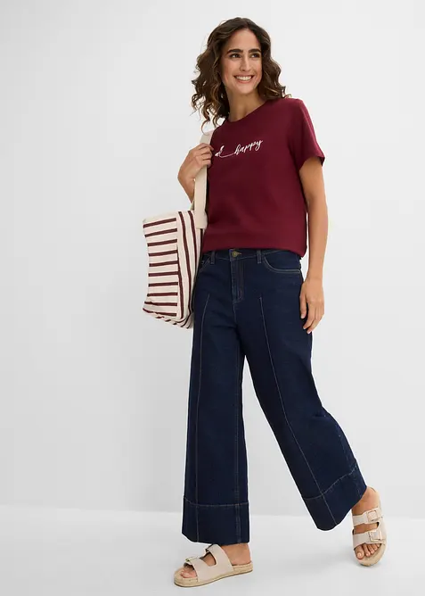 T-Shirt aus reiner Baumwolle, bonprix