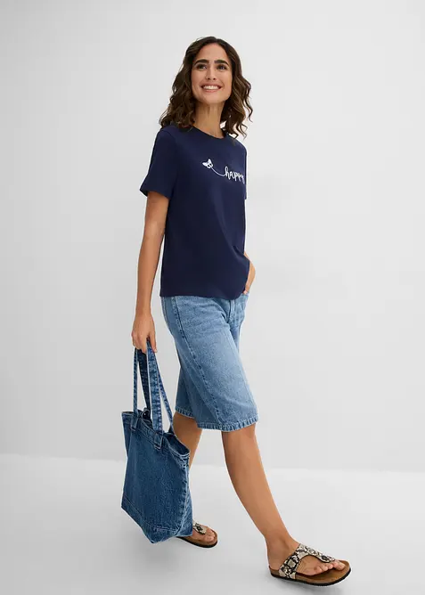 T-Shirt aus reiner Baumwolle, bonprix