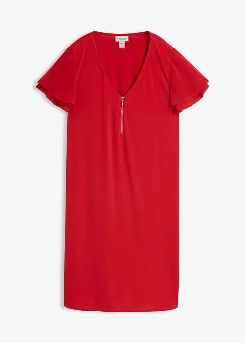 Shirtkleid mit Chiffon&auml;rmeln, bonprix