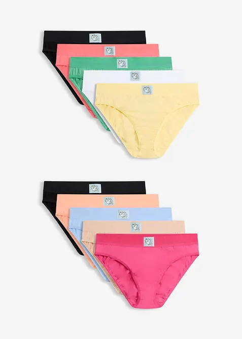 Lot de 10 slips, bonprix