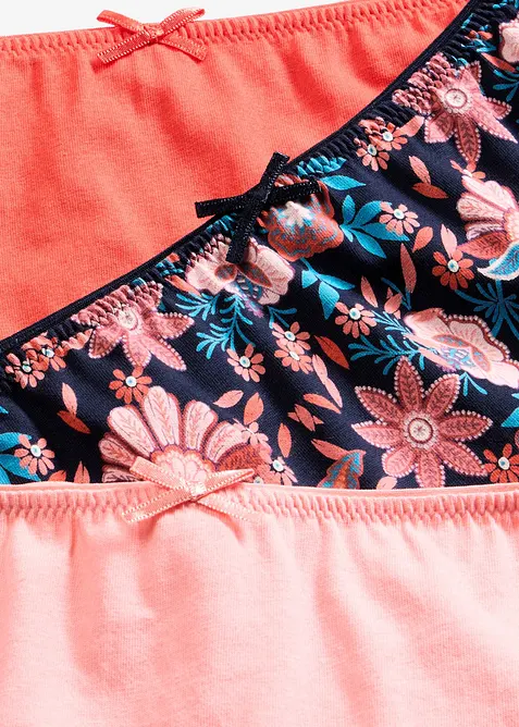 Lot de 4 slips taille haute coton, bonprix