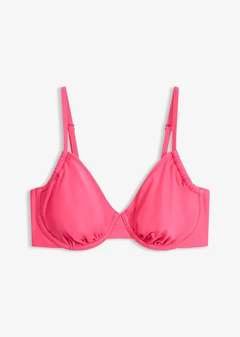 Haut de maillot &agrave; armatures et fronces lat&eacute;rales, bonprix