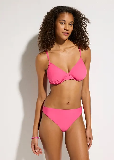Haut de maillot &agrave; armatures et fronces lat&eacute;rales, bonprix