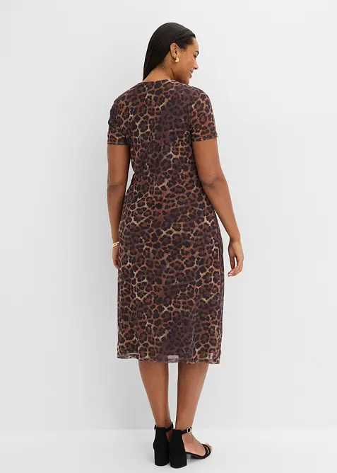 Midikleid aus softem Mesh, bonprix