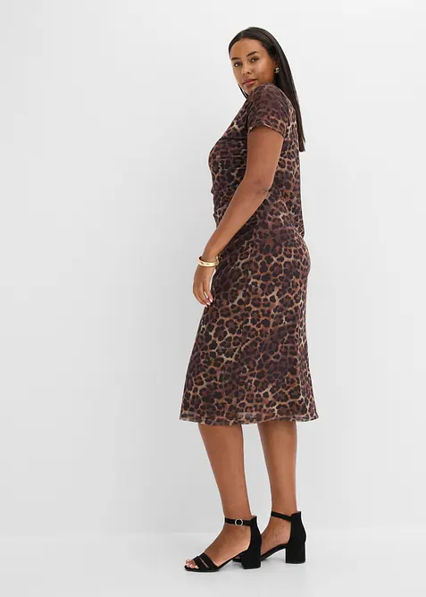 Midikleid aus softem Mesh, bonprix