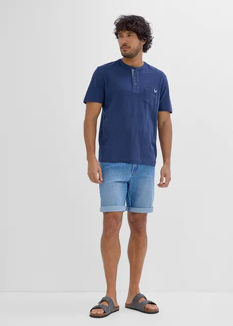 Henleyshirt aus reiner Bio-Baumwolle, bonprix
