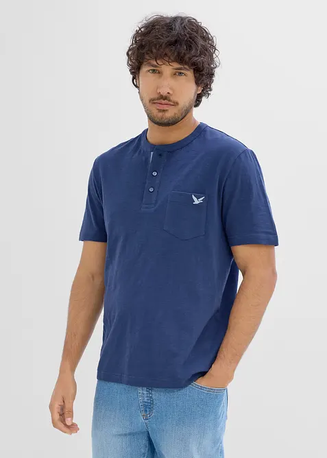Henleyshirt aus reiner Bio-Baumwolle, bonprix