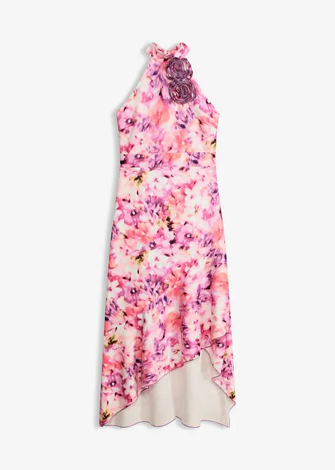 Robe de soir&eacute;e avec fleurs appliqu&eacute;es, bonprix