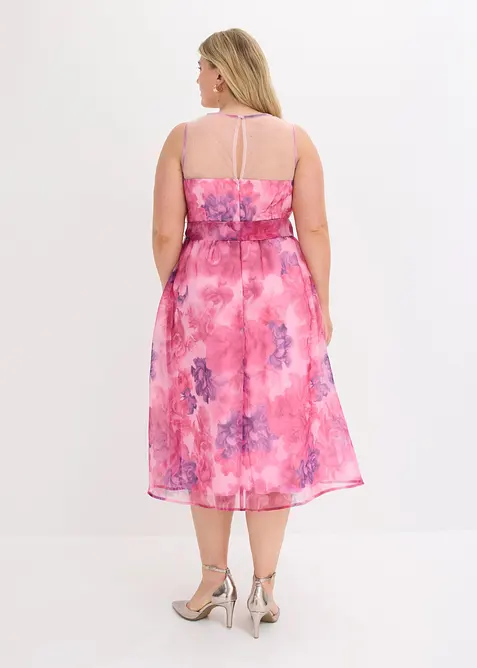 Robe midi en tulle d&eacute;licat, bonprix