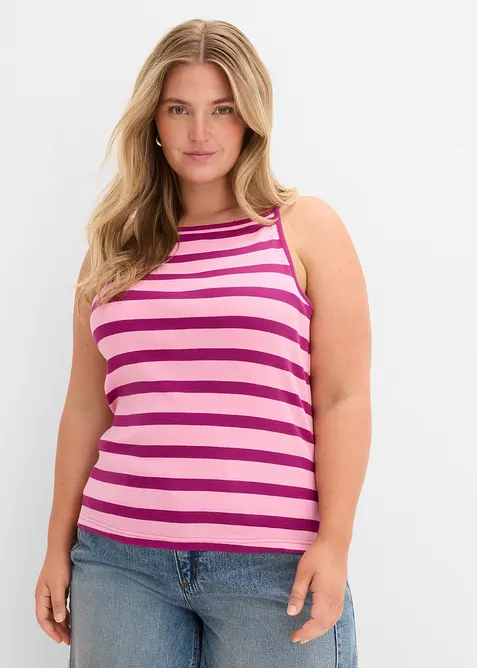 Lot de 2 tops c&ocirc;tel&eacute;s 100% coton, bonprix