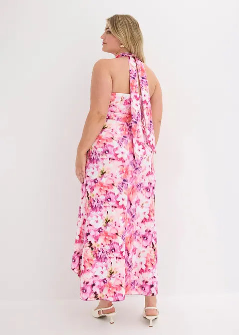 Robe de soir&eacute;e avec fleurs appliqu&eacute;es, bonprix