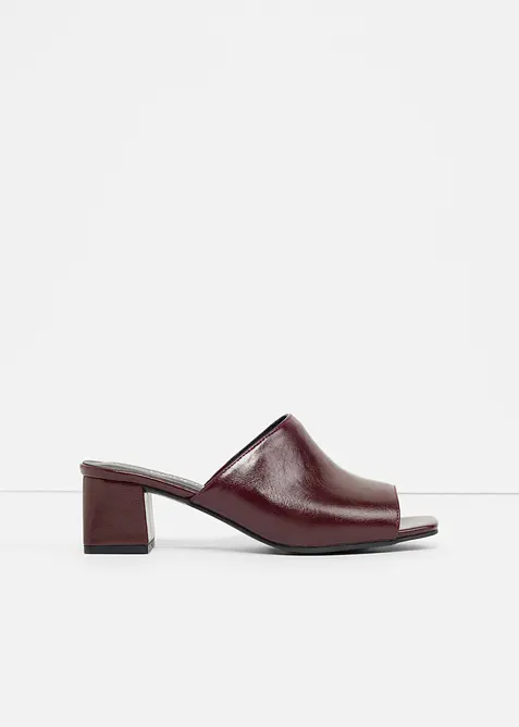 Mules &agrave; talon carr&eacute;, bonprix