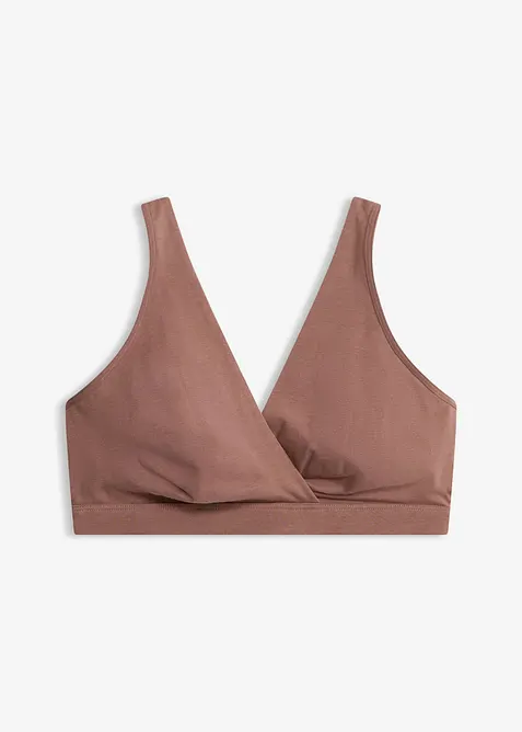 Soutien-gorge d&rsquo;allaitement sans armatures en coton extensible, bonprix
