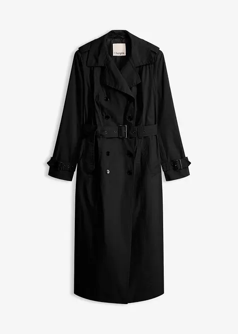 Long-Trenchcoat mit Tailleng&uuml;rtel, bonprix