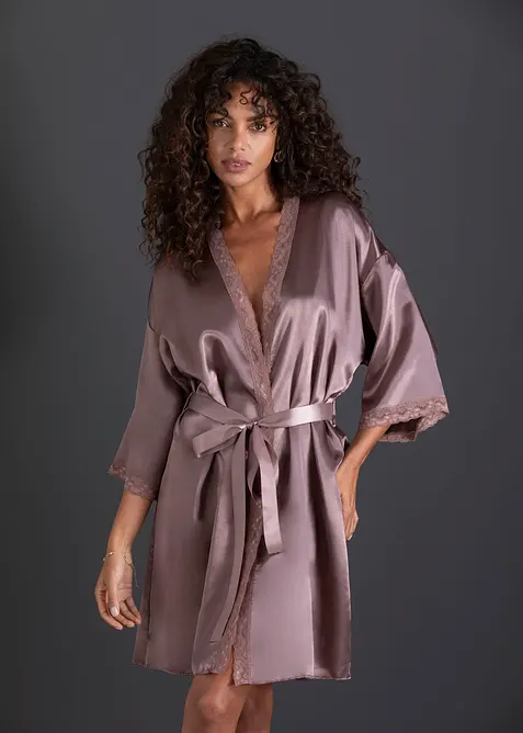 Kimono en satin, bonprix