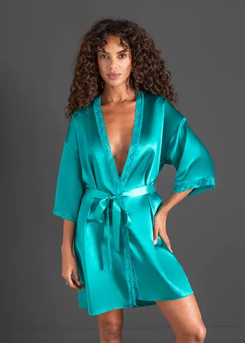 Kimono en satin, bonprix