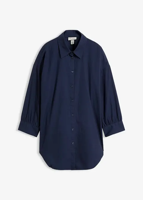 Oversize-Hemd aus Baumwolle mit 3/4 Arm, bonprix