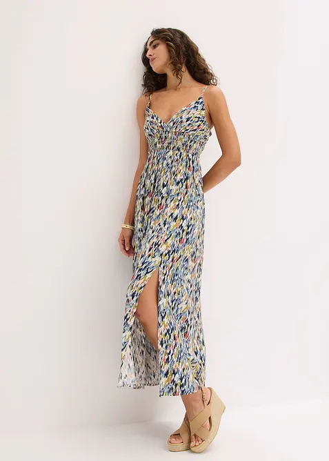 Maxikleid aus flie&szlig;ender Viskose, bonprix